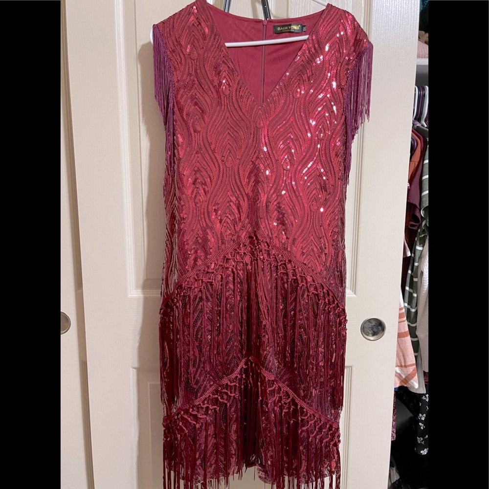 Red Flapper Style Dress